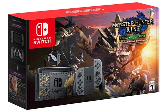 Paquete de consola Nintendo Switch Monster Hunter Rise Edition