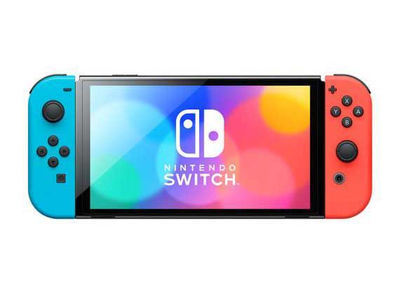 Nintendo Switch (OLED) HEGSKABAA Neon Red/Neon Blue - US