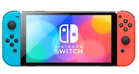 Nintendo Switch (OLED) HEGSKABAA USZ Neon Red/Neon Blue