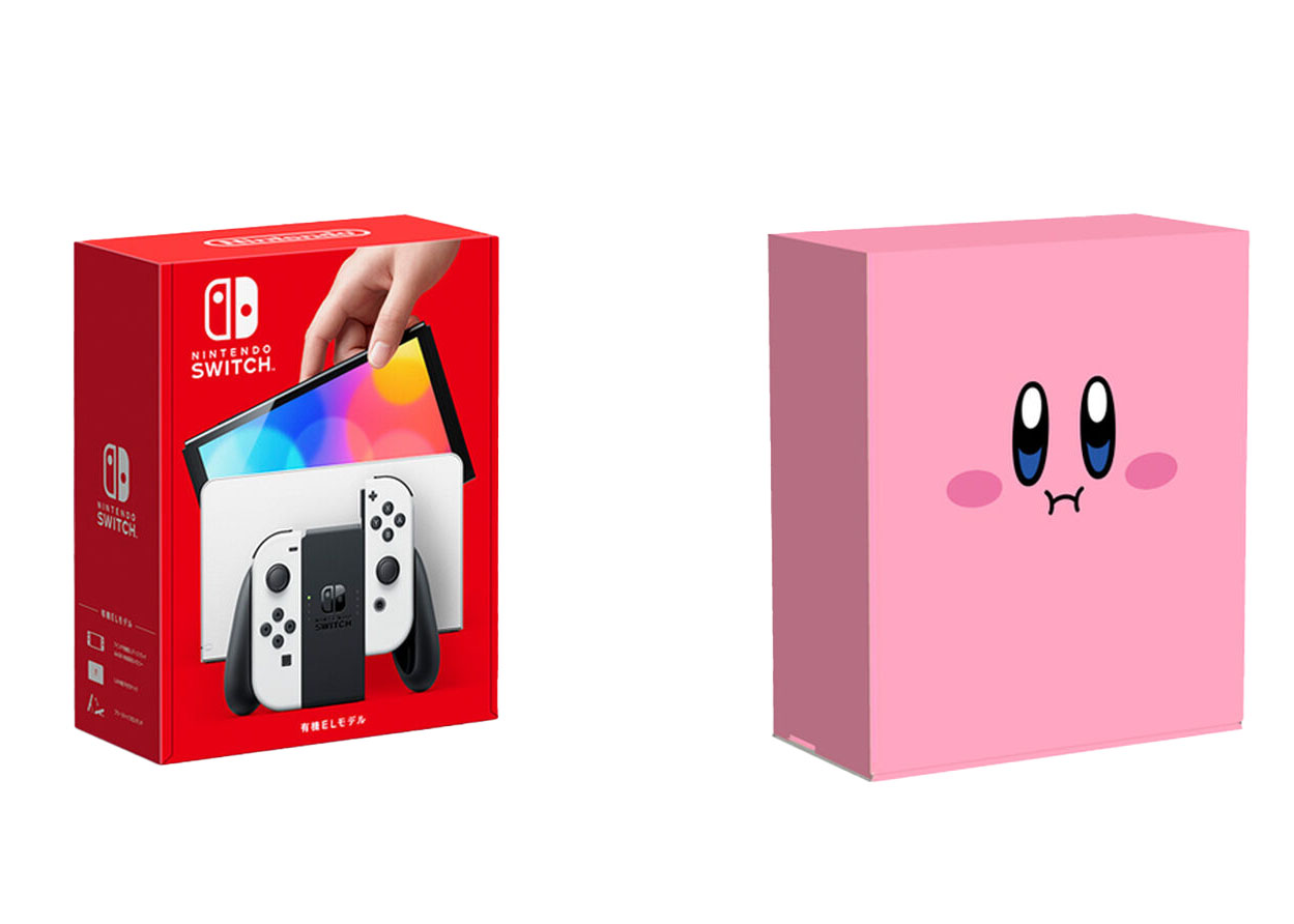 Nintendo Switch (OLED) Kirby's Dream Land with Hoobari Box White -