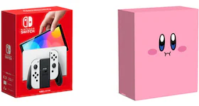 Nintendo Switch OLED Kirby's Dream Land with Hoobari Box (JPN Plug) White