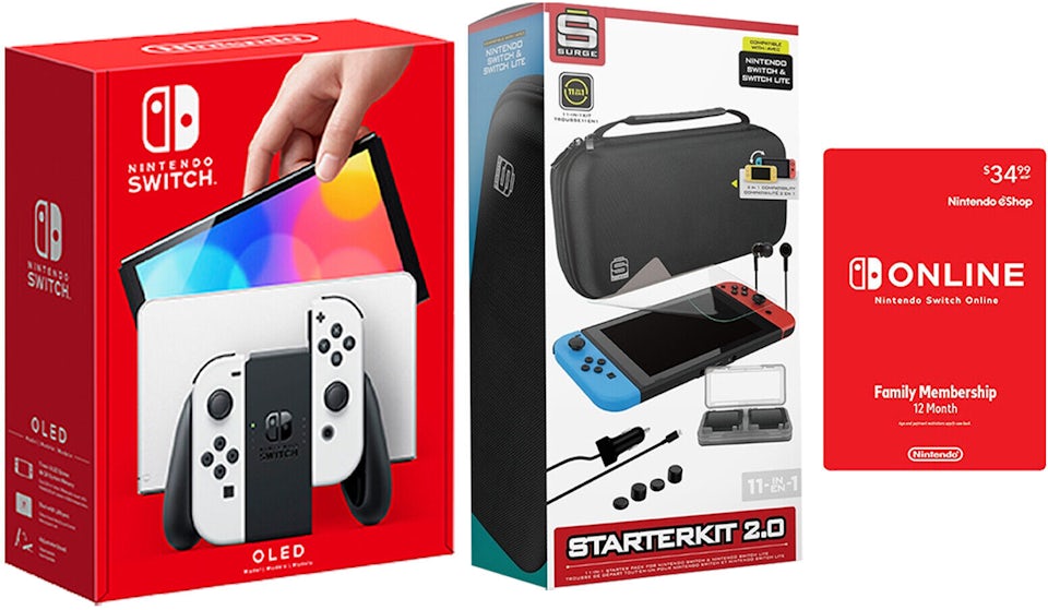 2024 Switch Kit di accessori per Nintendo Switch - 12 in 1 Family Party  Pack Set di accessori per il gioco Kit per Nintendo Switch e giochi  sportivi OLED : : Videogiochi