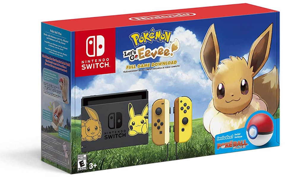 Nintendo Switch Pokémon: Go, Eevee! Console Bundle HACSKFALG Brown/Yellow - JP