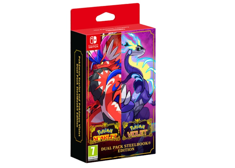 Nintendo Switch Pokemon Violet/Scarlet Double Pack SteelBook Edition ...