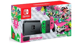 Nintendo Switch Splatoon 2 Console HAC-001 Neon Pink/Neon Green