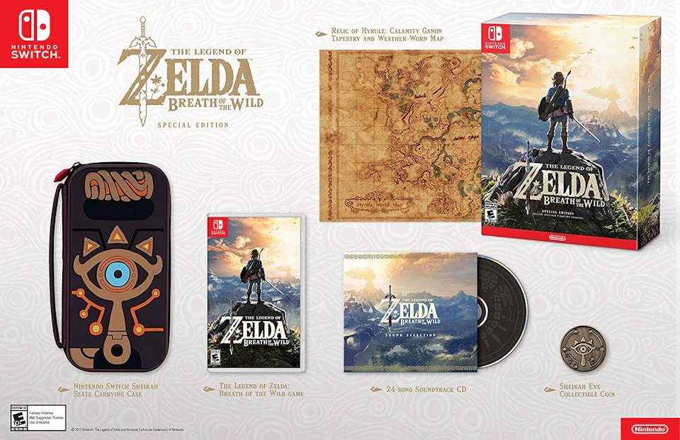 tro ild Analytisk Nintendo Switch The Legend of Zelda: Breath of the Wild Special Edition  Video Game Bundle - US