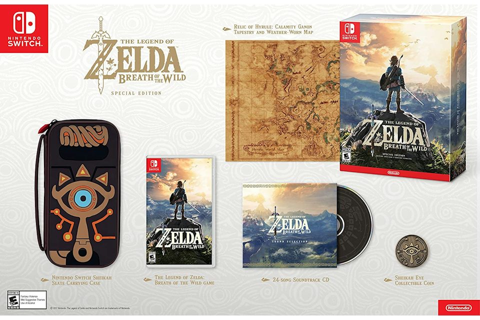 Nintendo Switch The Legend of Zelda: Breath of the Wild Special Edition  Video Game Bundle - US