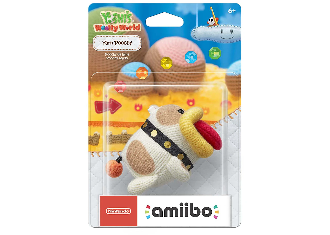 Nintendo Yoshi's Woolly World Yarn Poochy amiibo - US