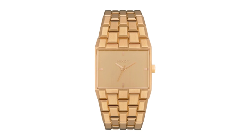 Nixon Women's Ticket Gold Dial Watch A1262502 in Stainless Steel