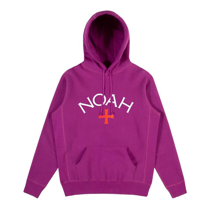 Noah Core Logo Hoodie Magenta Men's - FW18 - GB