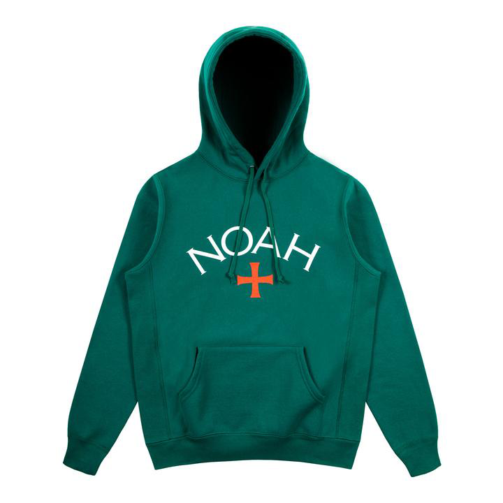 Noah Core Logo Hoodie (SS19) Deep Green