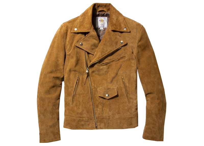 Noah Motorcycle Jacket Tan Suede