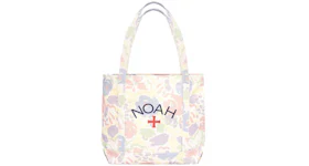 Noah Recycled Canvas Core Logo Tote Bag Pastel Floral