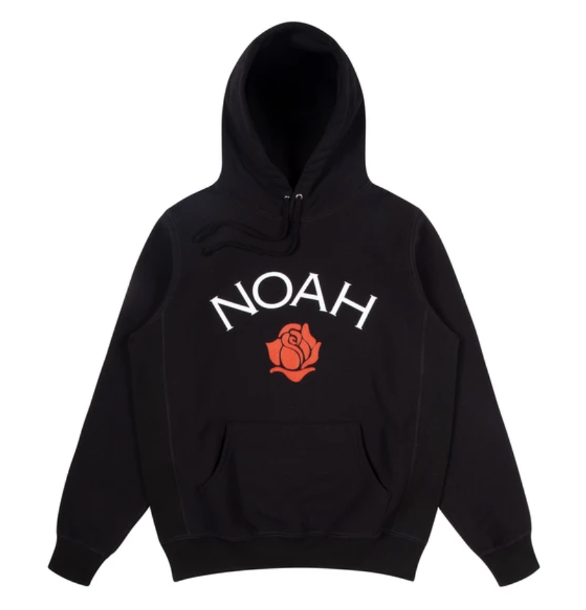 Noah Rose Logo Hoodie Black