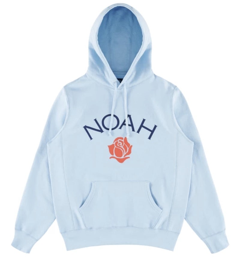 Noah Rose Logo Hoodie Light Blue Men s FW19 US