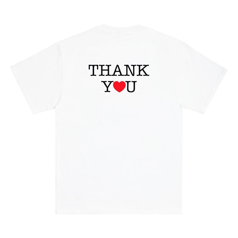 Noah Thank You Core Logo Tee White Men's - SS20 - US