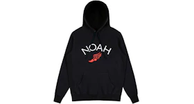 Noah Winged Foot Embroidered Hoodie Black