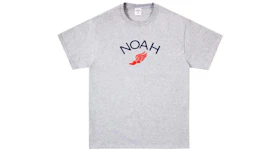 Noah Winged Foot Logo Tee (SS19) Athletic Heather