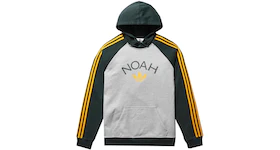 Noah x Adidas Core Logo Raglan Hoodie Heather Grey