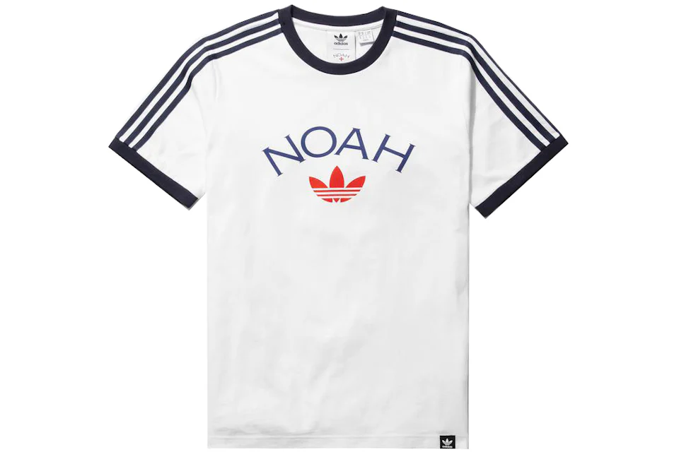 Noah x Adidas Core Logo Ringer Tee White