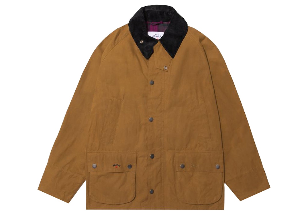 Pre-owned Noah X Barbour Dry Waxed Bedale Jacket Nicotine
