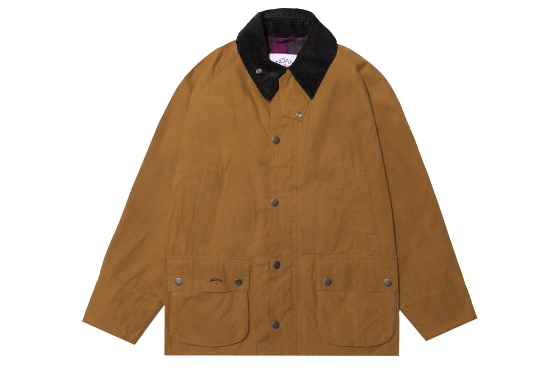 Pre-owned Noah X Barbour Dry Waxed Bedale Jacket Nicotine