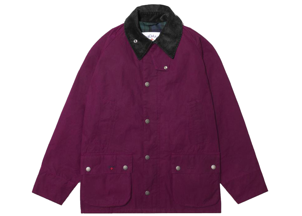 Noah x Barbour Dry Waxed Bedale Jacket Wine Men's - FW21 - US