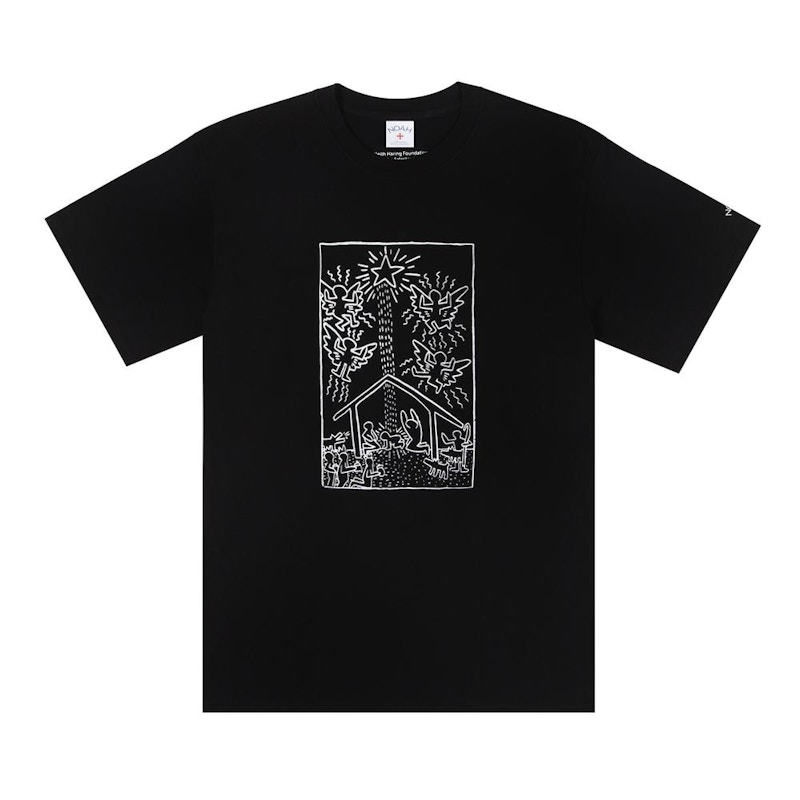 Noah x Keith Haring Christmas Tee Black - FW20 Men's - US