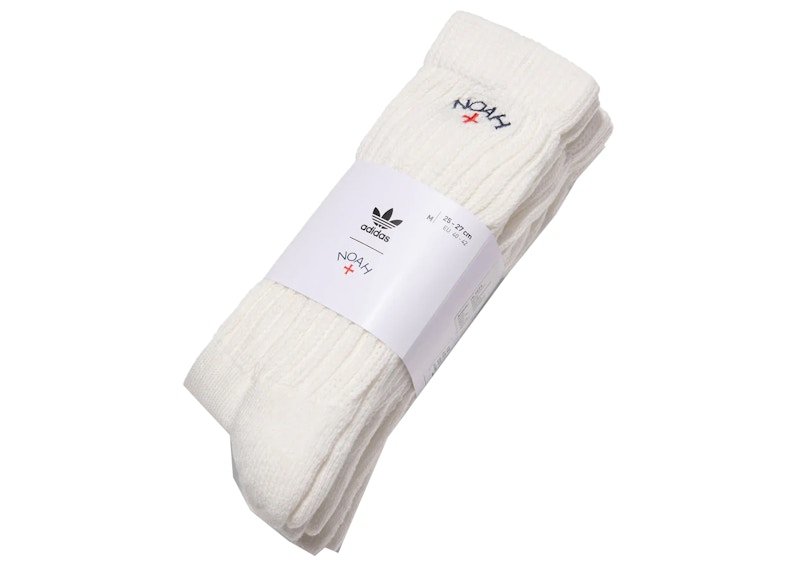 Noah x adidas 3-Pack Scrunchy Socks White/Navy - SS22 - US