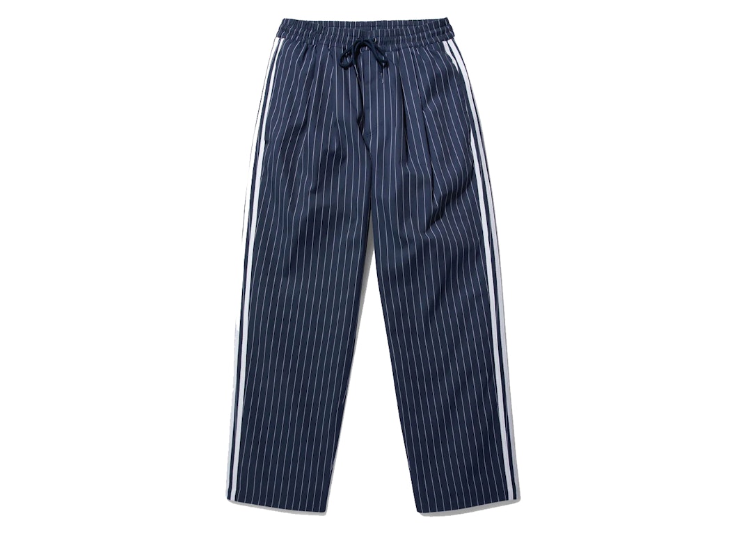 Pre-owned Noah X Adidas Double-pleat Drawstring Pant Navy