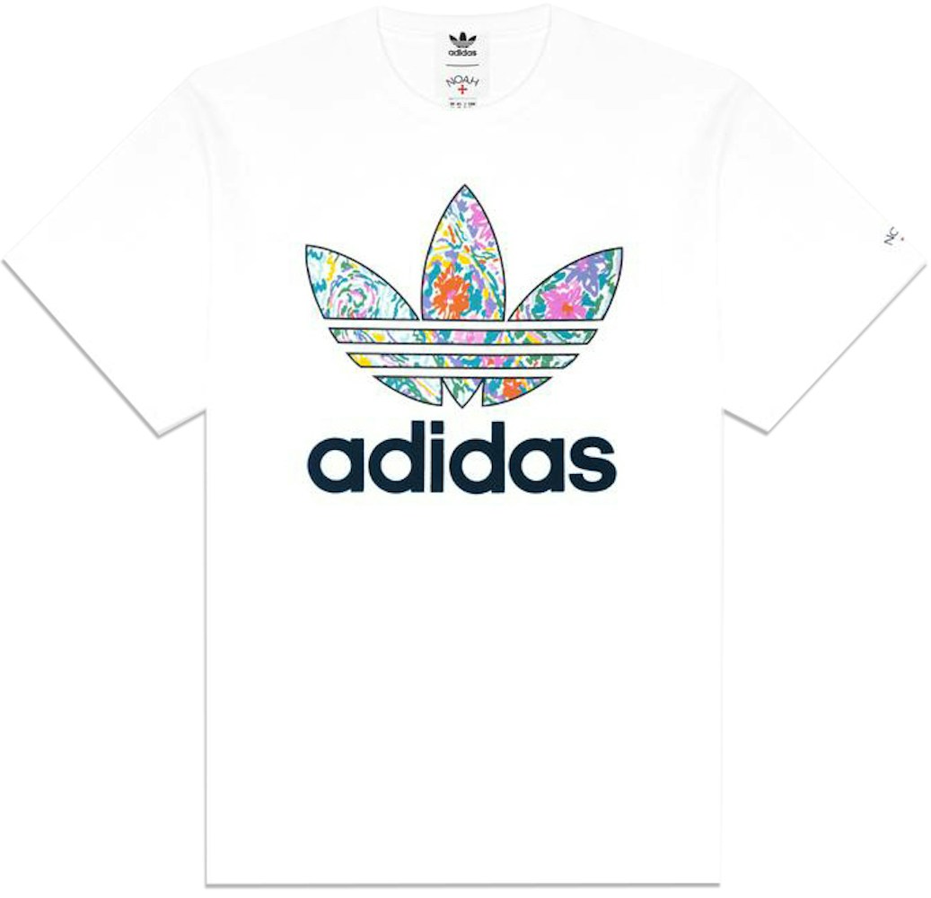 Noah X Adidas Floral Paisley Logo Tee White Ss21