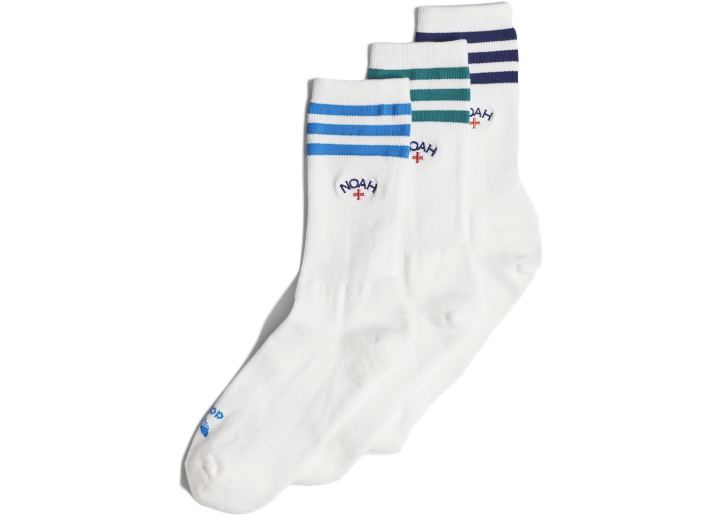 x adidas Originals Crew Socks (3 Pair) White/Multicolor FW20 - US