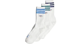 Noah x adidas Originals Crew Socks (3 Pair) White/Multicolor