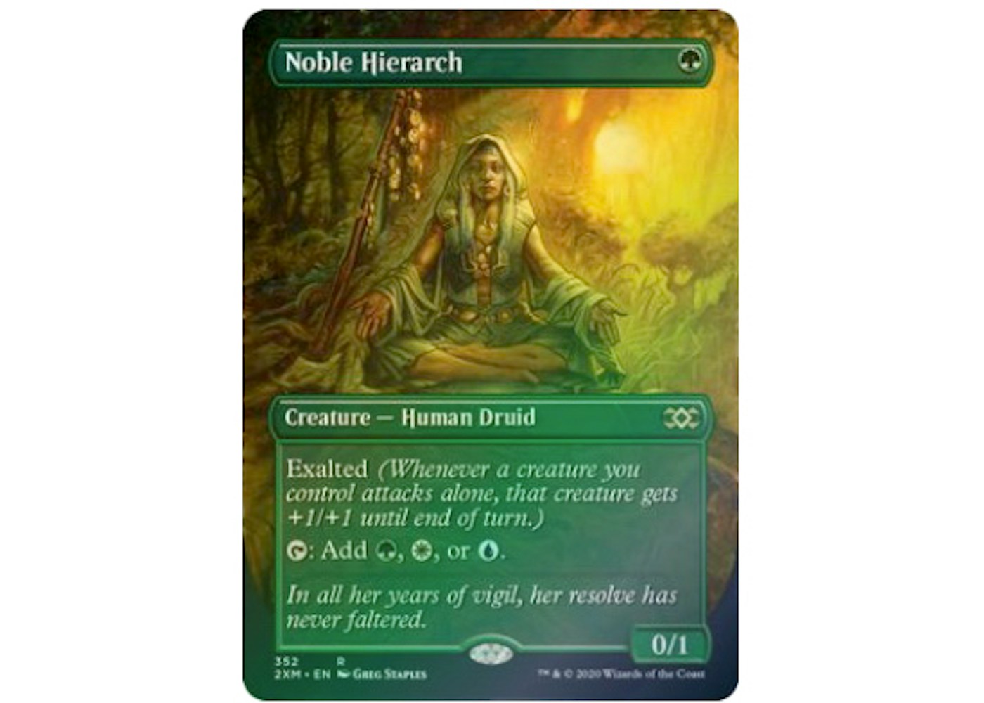 Noble Hierarch (Extended Art) (Foil) Magic: The Gathering TCG Double ...