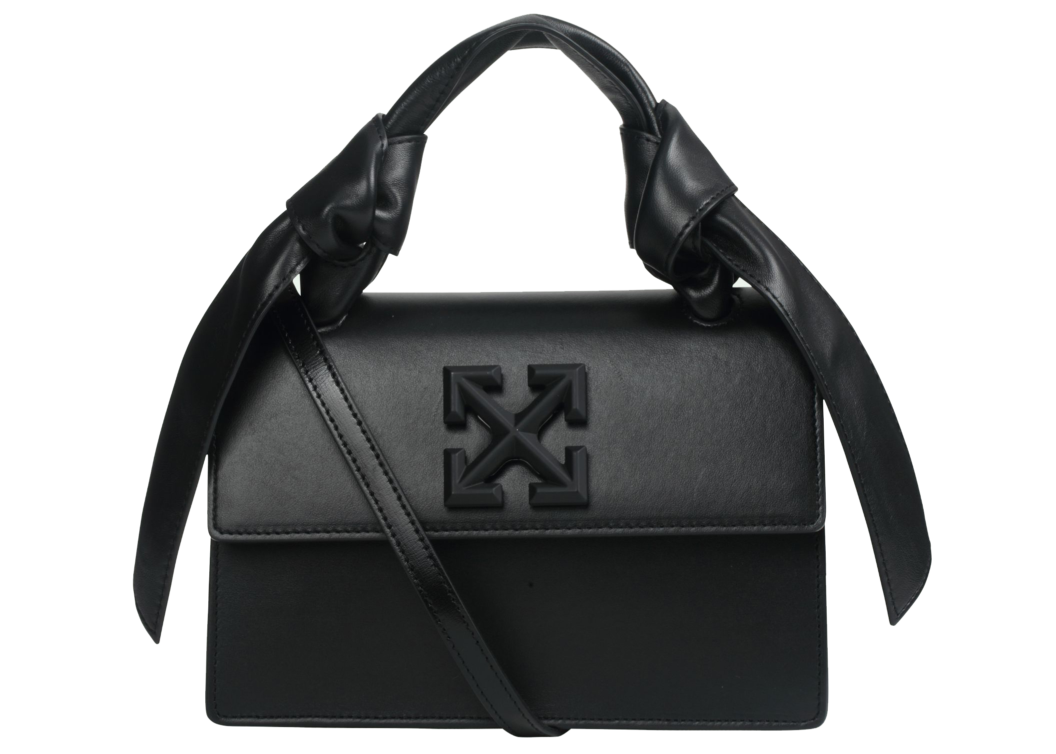 OFF-WHITE 1.4 Jitney Bag Black in Leather with Black-tone - US