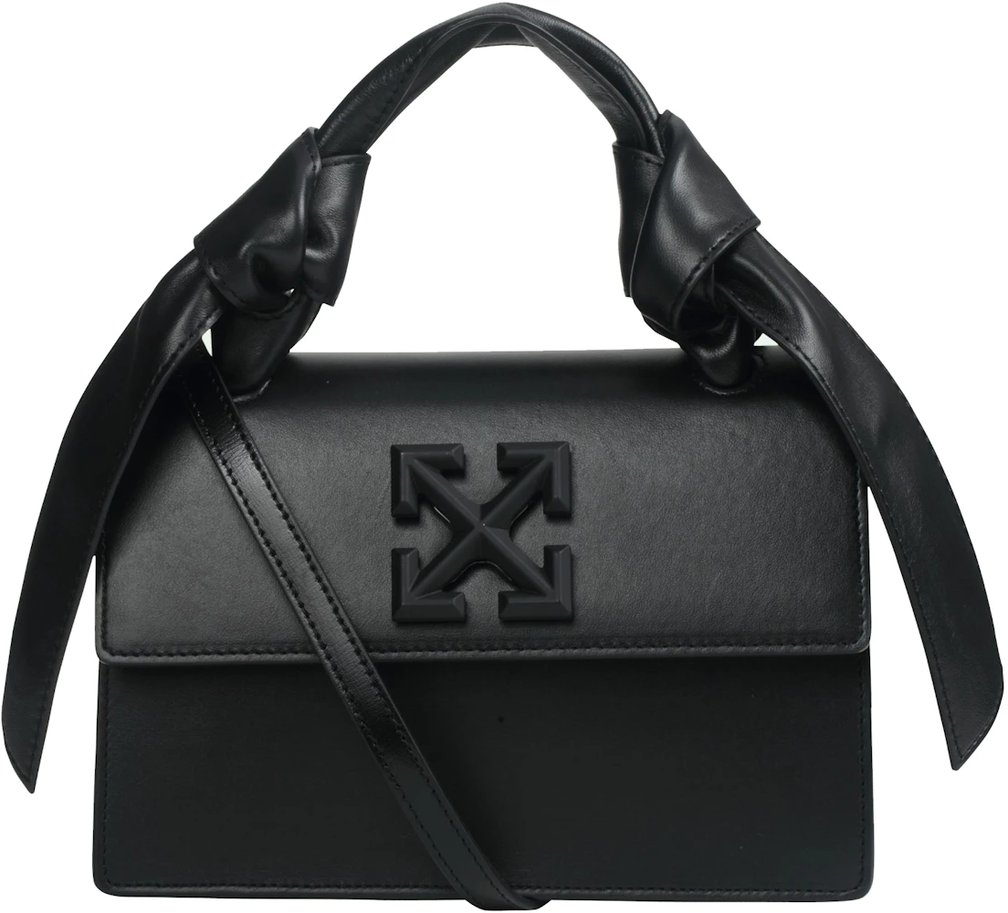 Off-White c/o Virgil Abloh Jitney 1.4 Quote Leather Bag in Black