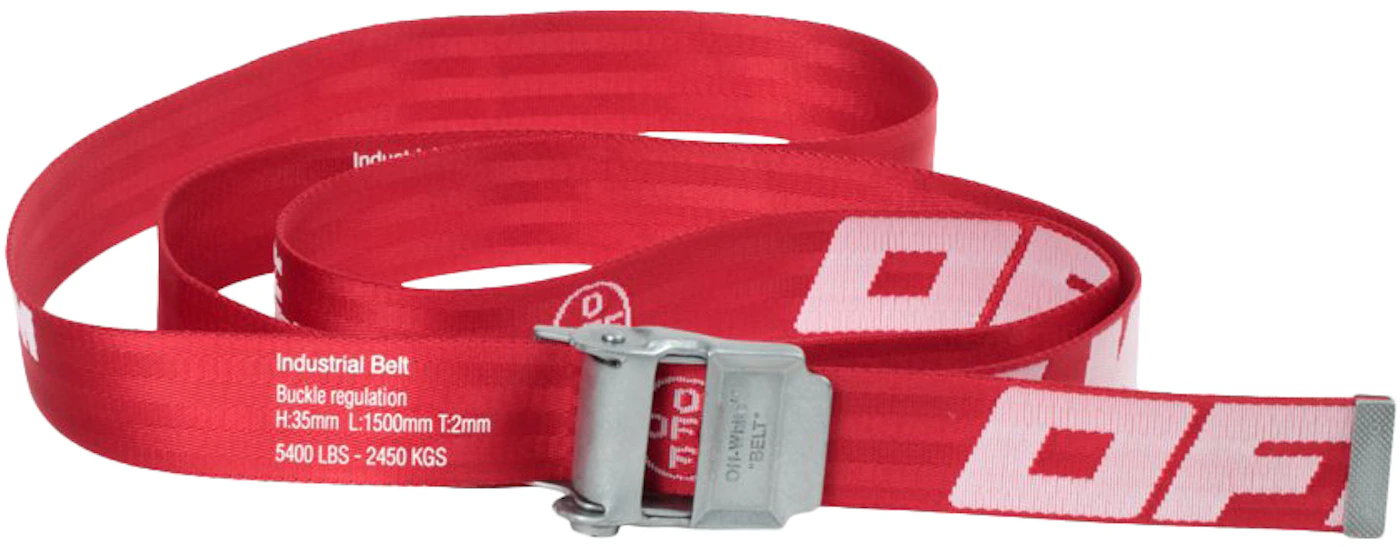 OFF-WHITE 2.0 Industrial Belt Red/White