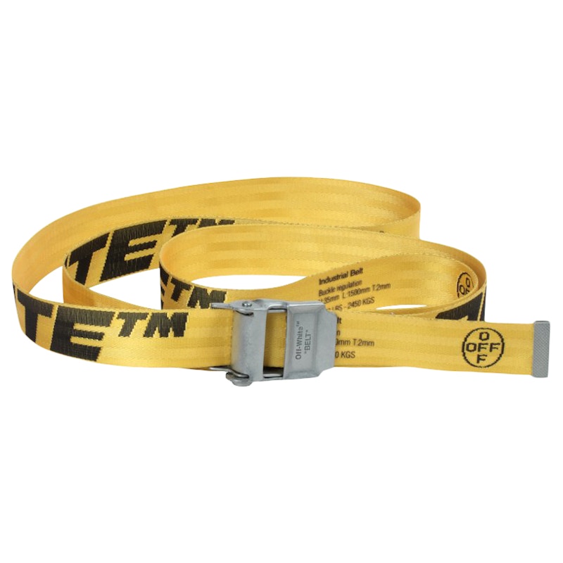 off-white INDUSTRIAL BELT yellow