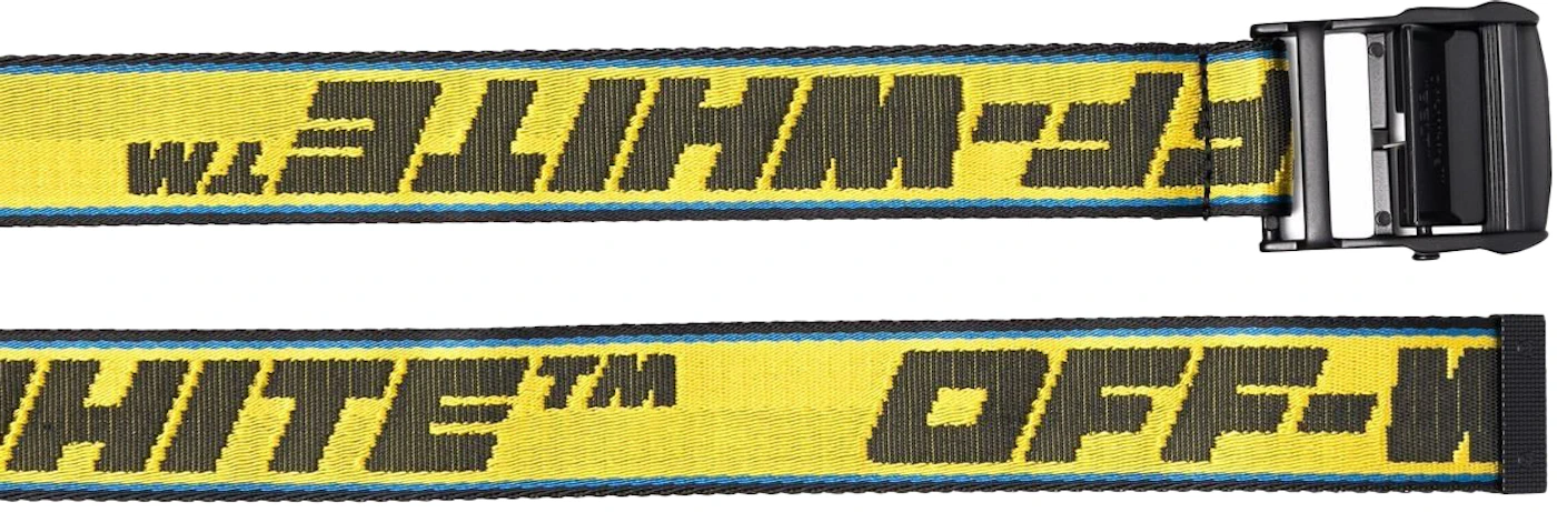 OFF-WHITE 2.0 Industrial Logo Belt Yellow/Black/Blue Men's - SS22 - US
