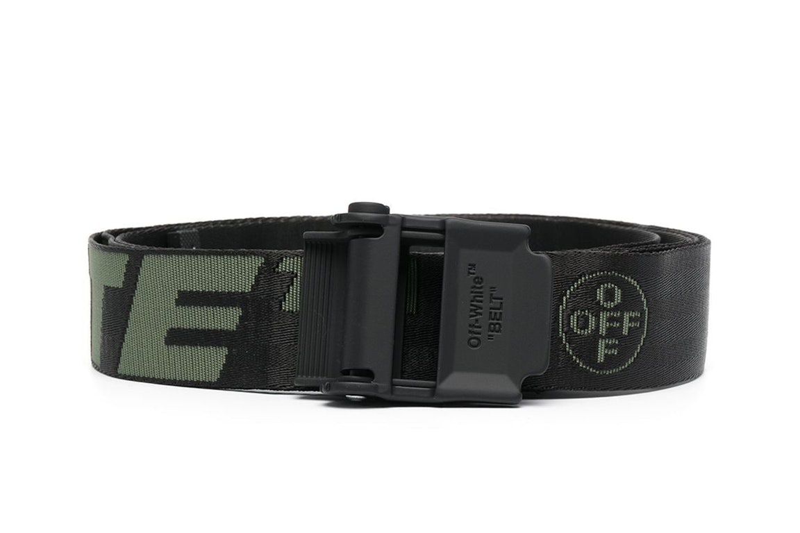Pre-owned Off-white 2.0 Industrial Long Belt Black Army Green