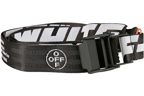 OFF-WHITE Ceinture Longue Industrielle Noir Blanc Homme de la