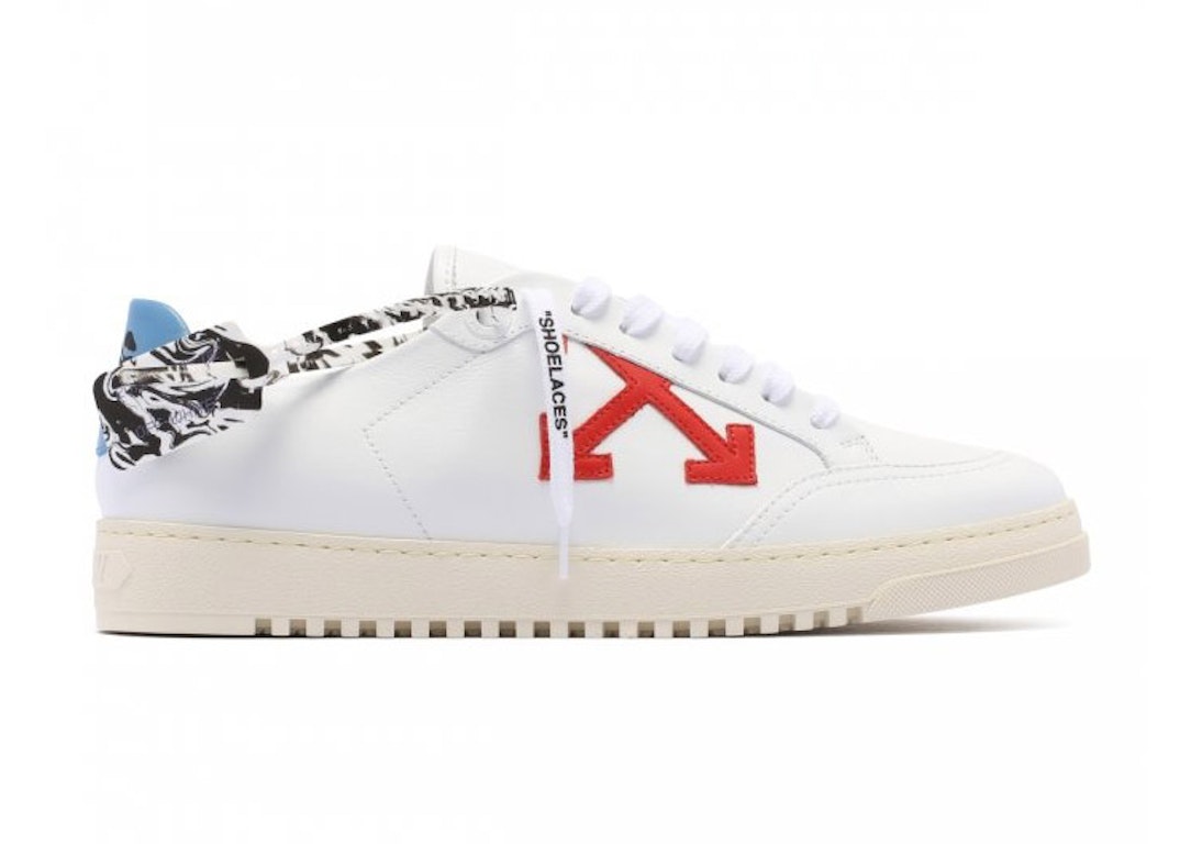 Pre-owned Off-white 2.0 Low Top White Red Arrow Ss21 In White/red/blue