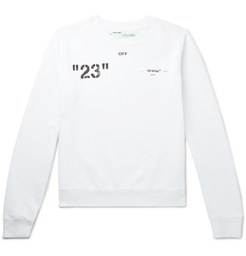 off white white sweatshirt