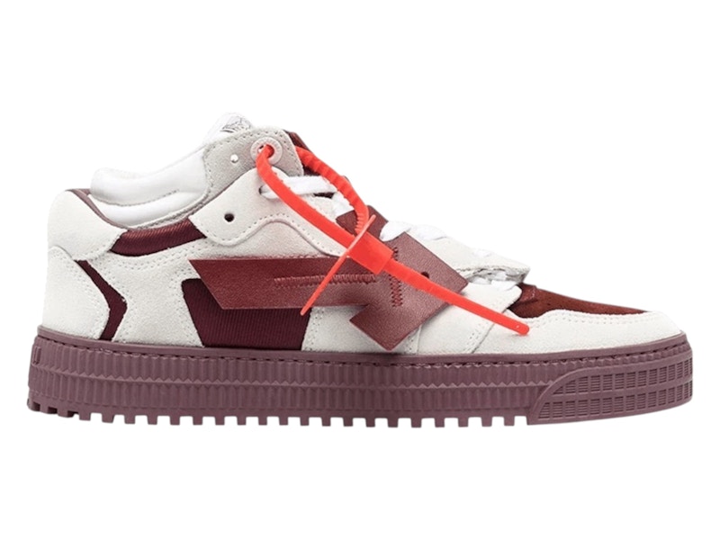 Pre-owned Off-white Off 3.0 Floating Arrow (women's) Sneakers In White/burgundy In Multi