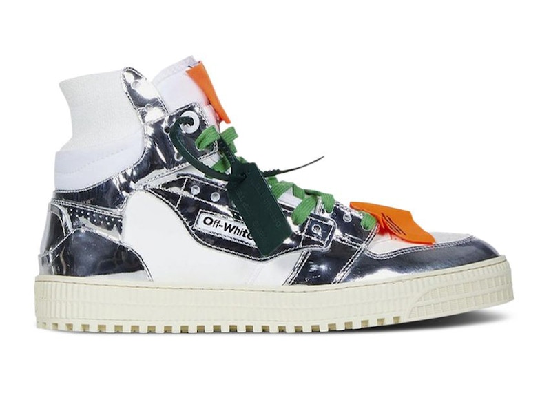 OFF-WHITE 3.0 Off Court High-Top Sneakers White Gunmetal Men's 