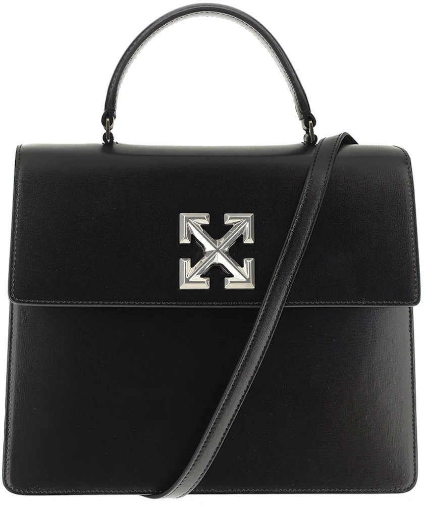 OFF-WHITE 4.3 Jitney Bag (FW19) Black in Leather with Silver-tone - US