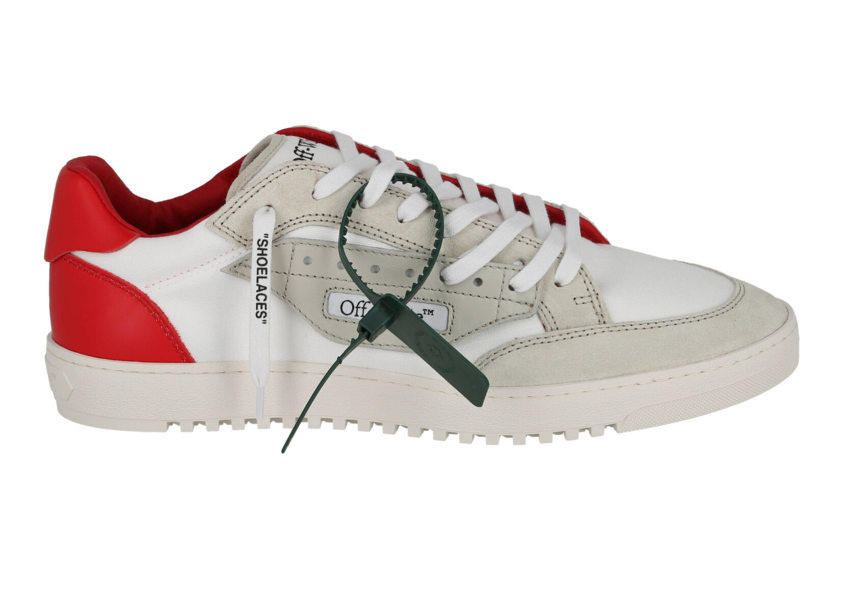 OFF-WHITE Out of Office Low Top Green Dirty White Men's -  OMIA189R21LEA0010455 - US
