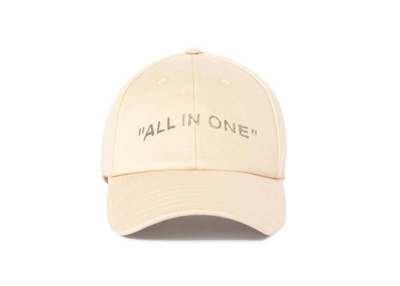 Pre-owned Off-white Men's Offwhite All In One Golf Cap In Beige In Sand