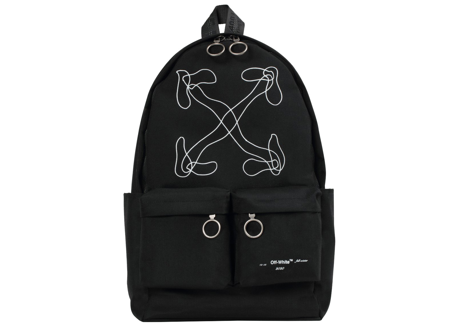 OFF-WHITE Abstract Arrows Backpack Black White in Polyamide with ...