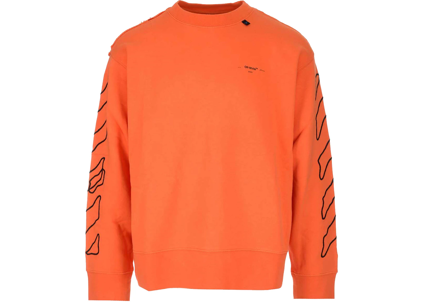 OFF-WHITE Abstract Arrows Embroidered Sweatshirt Orange/Black Men's ...